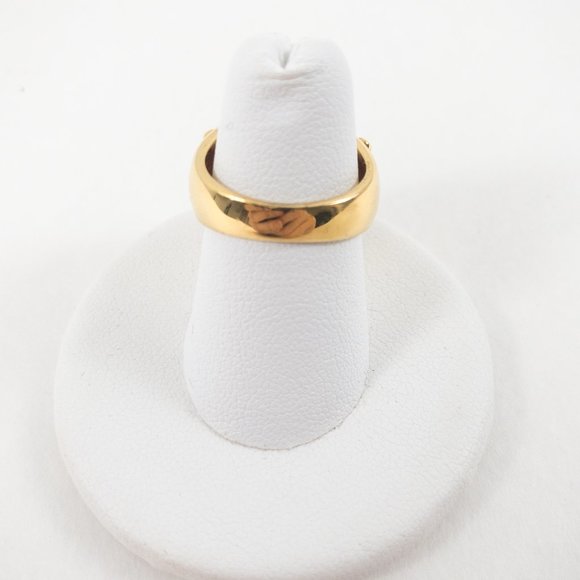 Vintage 5/6 Real Gold Garnet Ring Jan Birthstone - Picture 4 of 10